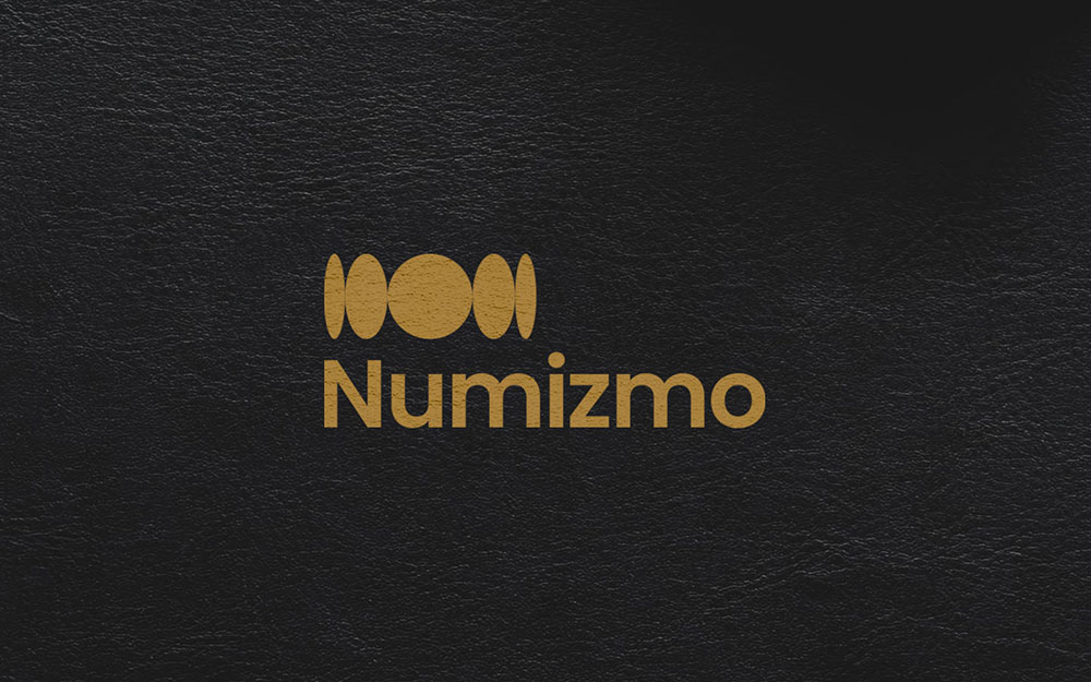 Logo online tržiště s mincemi Numizmo